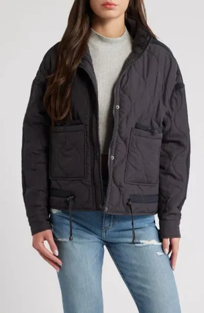 Thread & Supply Onion Quilted Jacket In Dark Charcoal