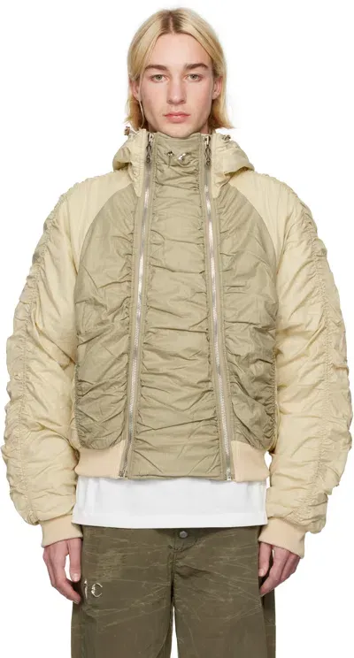 Thug Club Beige Double Flying Bio Bomber Jacket