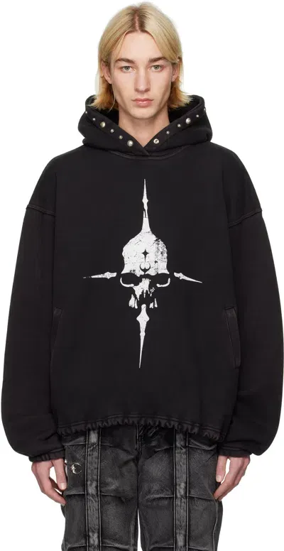 Thug Club Black Peace Stud Hoodie