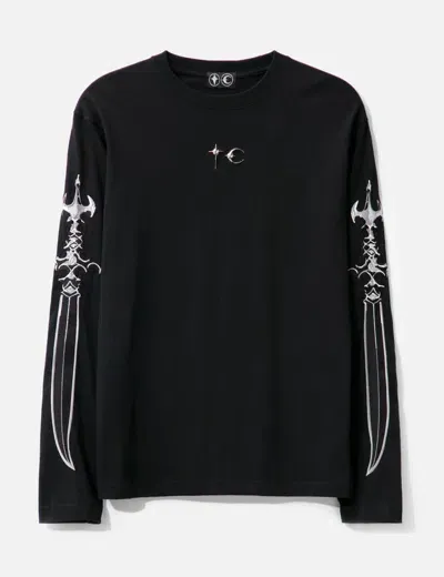 Thug Club Sword Long Sleeve T-shirt In Black