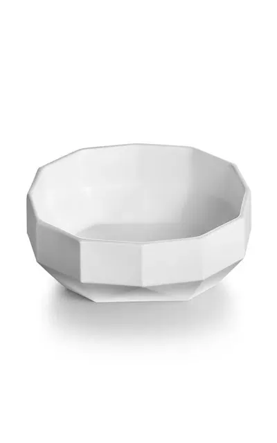 Tiffany & Co Facet Small Bone China Bowl In White