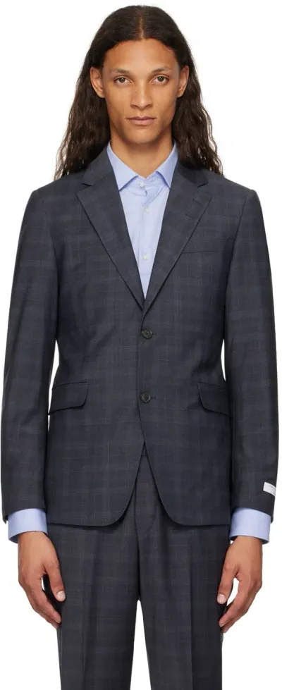 Tiger Of Sweden Navy Justin Blazer In 09c-dark Ink