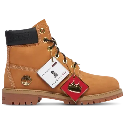 Timberland Boys   6 Inch Biggie In Wheat/gold