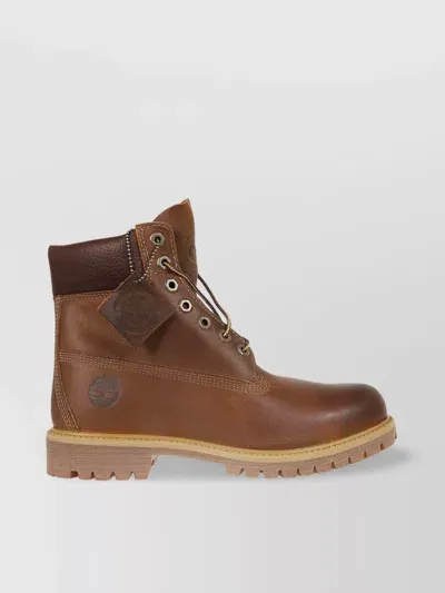 Timberland Premium Lace Up Waterproof Boot In Brown