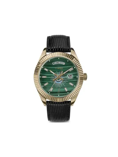 Timex X Jacquie Aiche Golden Eye 41mm In Green