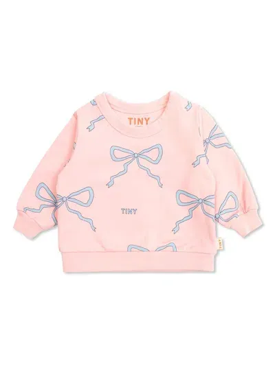 Tiny Cottons Babies' Bows Sweatshirt In 粉色