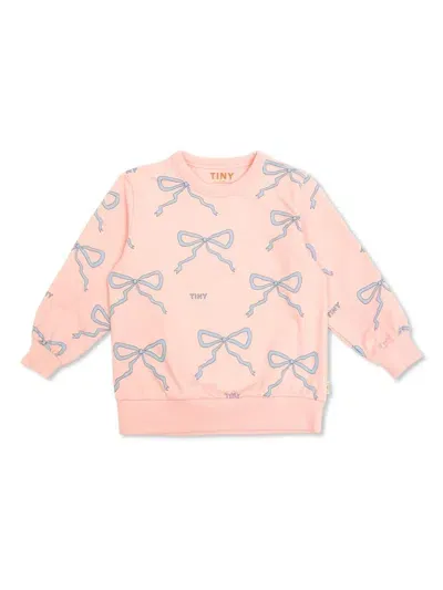 Tiny Cottons Kids' Bows Sweatshirt In Pink