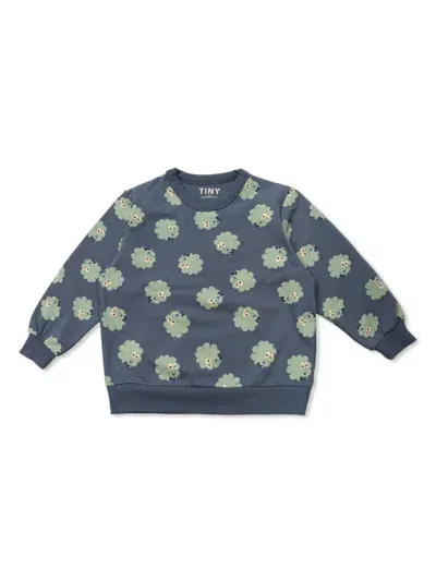 Tiny Cottons Kids' Cloud Motif Sweatshirt In Blue