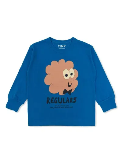 Tiny Cottons Kids' Graphic-print T-shirt In Blue