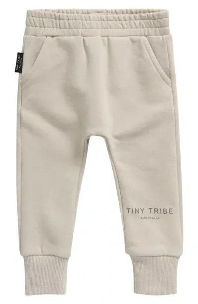 Tiny Tribe Babies'  Core Signature Sweatpants In Grey