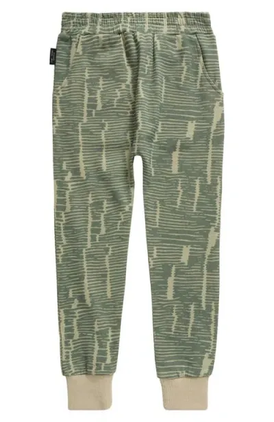 Tiny Tribe Kids' Broken French Terry Joggers In Sage