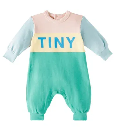 Tinycottons Baby Colorblock Cotton Onesie In Multicoloured