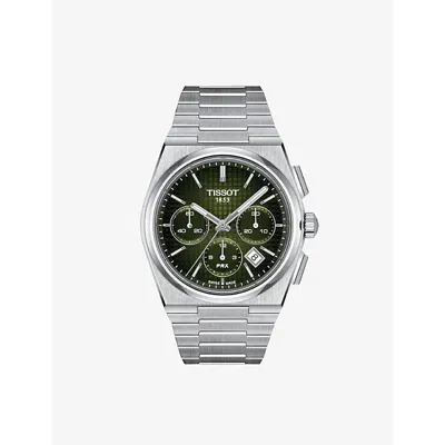 Tissot Mens Green T137.427.11.091.00 Prx Chrono Stainless-steel Automatic Watch In No Color