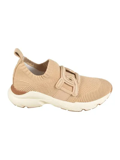 Tod's 54c Sport Runner Sneakers In Beige