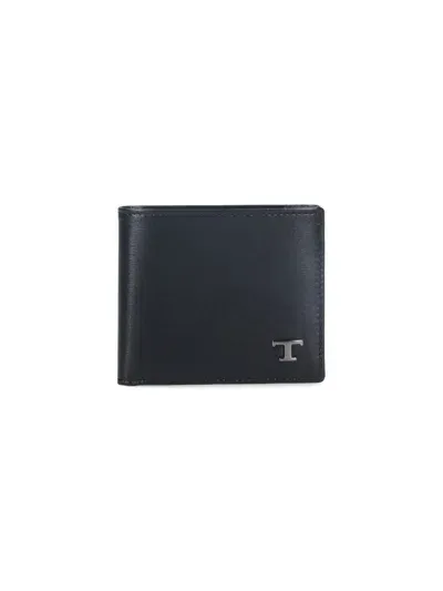 Tod's Bifold Logo Wallet In Black  