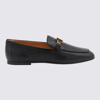 Tod's Black Leather Loafers