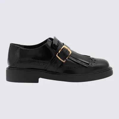 Tod's Fringe-detail Leather Loafers In Mosto