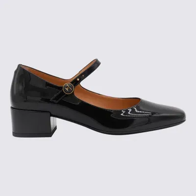 Tod's Black Leather Pumps In Schwarz