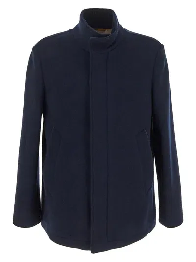 Tod's Caban Jacket In Blue