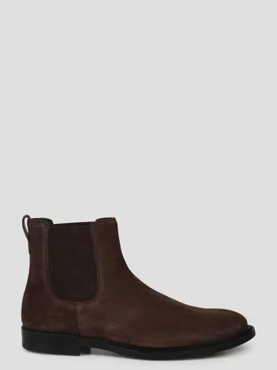 Tod's Chelsea Ankle Boots In Brown