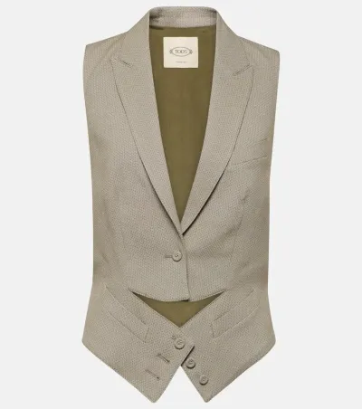 Tod's Cutout Vest In C404