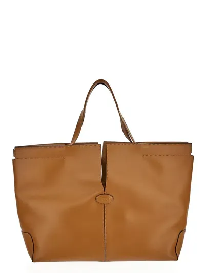 Tod's Di Bag Folio In Brown