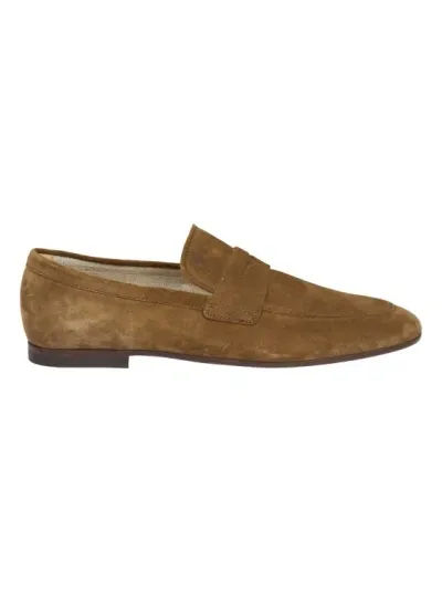 Tod's Suede Mocassin In Brown