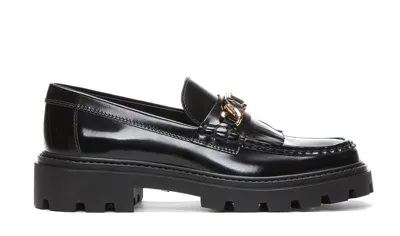 Tod's Fringed Loafers In Black