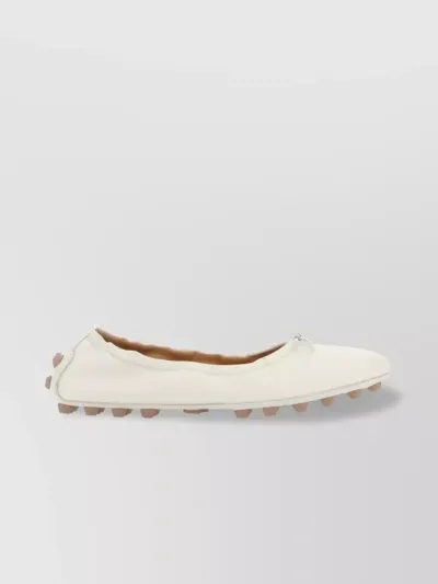 Tod's Des Gommini 76k Ballerinas In White