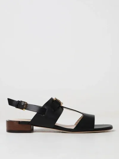 Tod's Flat Sandals  Woman Color Black