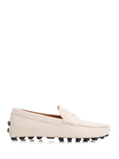 Tod's Ivory Gommino Loafer In White