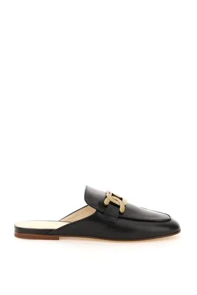 Tod's Kate Leather Sabot In Black