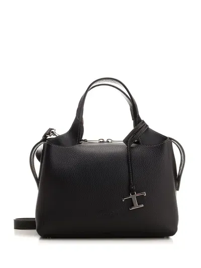 Tod's Leather Handbag In Black