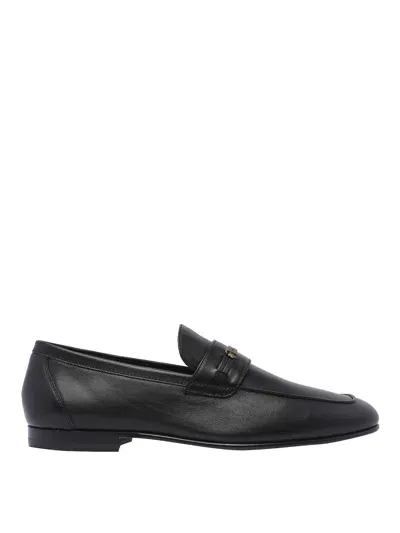 Tod's Leather Loafers In Negro