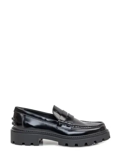 Tod's Loafers W08j0 Calfskin In Black