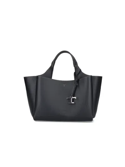 Tod's Leather Mini Bag In Black