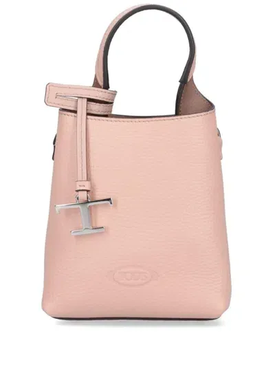 Tod's Leather Mini Bag In Pink