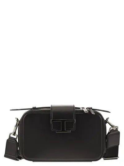 Tod's Leather Mini Camera Bag In Black