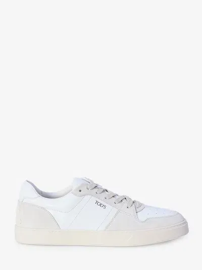 Tod's Leather Sneakers In White