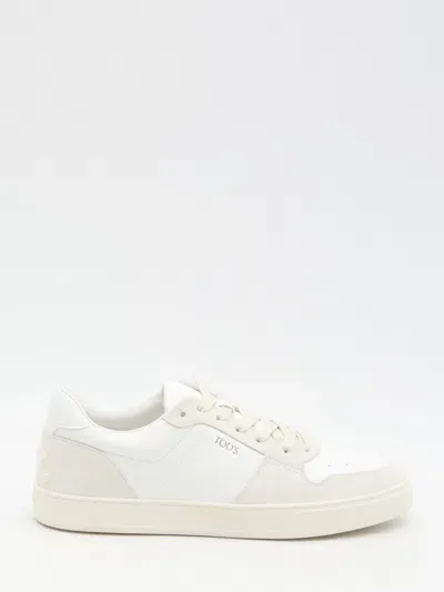 Tod's Leather Sneakers In White