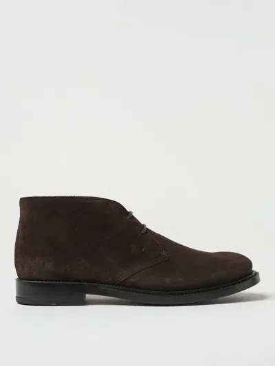 Tod's Suede Ankle Boot In Braun