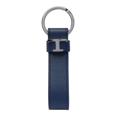 Tod's Logo Keyring In Blue