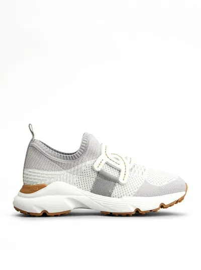 Tod's Maglia Leferon Sport. Run 54c Calzino Catena Pelle In White