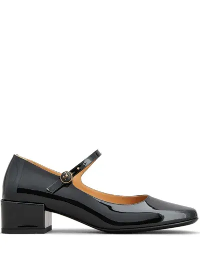 Tod's Mary Jane Patent-finish Pumps In Black