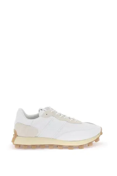 Tod's Men's Leather And Fabric 1t Sneakers In Beige