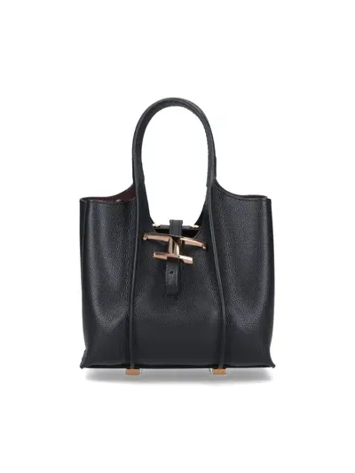 Tod's Micro Bag T Timeless In Black