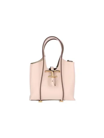 Tod's Micro Bag T Timeless In Pink