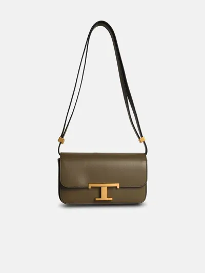 Tod's Micro Grey Leather Crossbody Bag