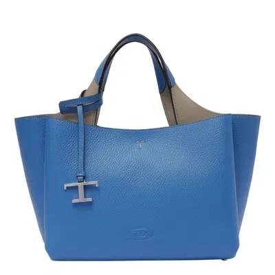 Tod's Mini Leather Handbag In Azul