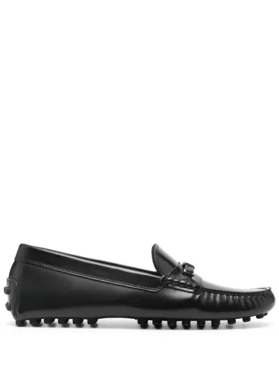 Tod's Micro Chain Gommino Driving Shoes In Black